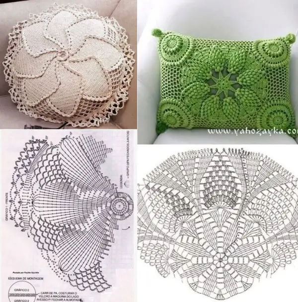 18 Almofadas de Crochê que Trazem Aconchego Instantâneo à Sua Casa 18 Almofadas de Crochê que Trazem Aconchego Instantâneo à Sua Casa