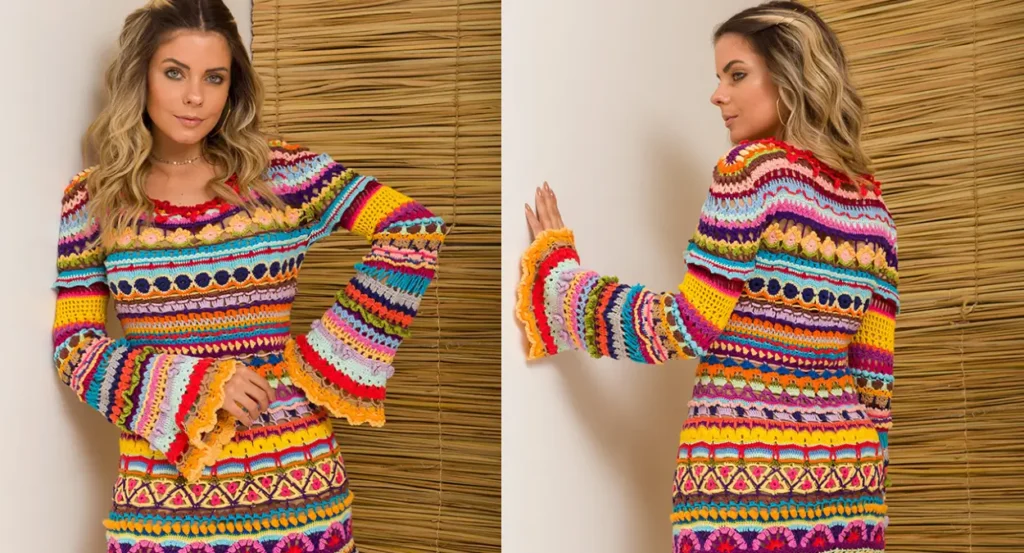 5 Peças de Crochê que São Tendência em 2025 — O crochê voltou com tudo vestido de crochê Círculo