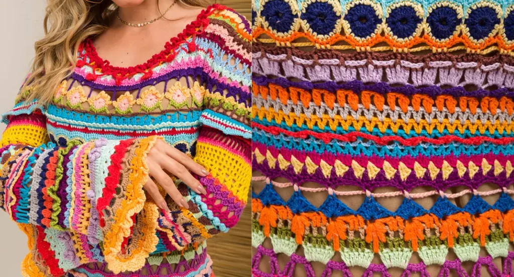 5 Peças de Crochê que São Tendência em 2025 — O crochê voltou com tudo vestido de crochê Círculo