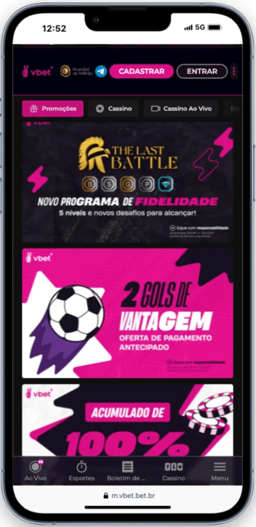 Vbet reforça presença no Brasil com plataforma licenciada, apostas ao vivo e pagamentos via Pix Vbet reforça presença no Brasil com plataforma licenciada, apostas ao vivo e pagamentos via Pix