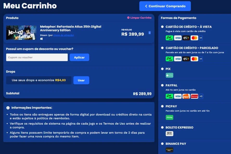 Nuuvem aplica descontos até 90 % em jogos para PC e garante cashback Nuuvem aplica descontos até 90 % em jogos para PC e garante cashback