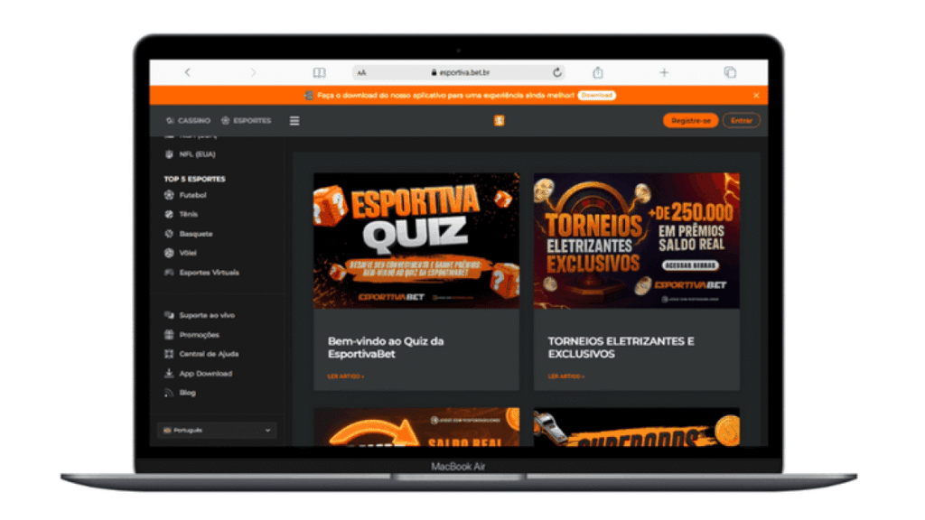 Esportiva Bet opera legalmente no país e oferece apostas via PIX com foco em esportes e cassino Esportiva Bet opera legalmente no país e oferece apostas via PIX com foco em esportes e cassino