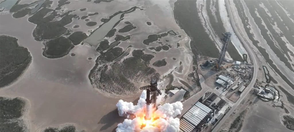SpaceX ajusta Super Heavy para 10º voo do Starship SpaceX ajusta Super Heavy para 10º voo do Starship - Imagem do artigo original