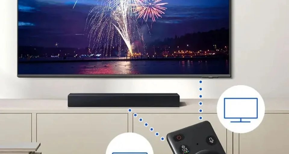 Soundbar Samsung HW-B400F cai para R$711 com cupom Soundbar Samsung HW-B400F cai para R$711 com cupom