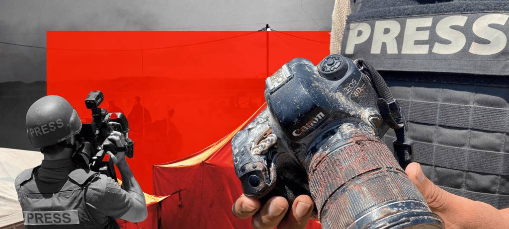 Jornalistas em Gaza relatam exaustão, fome e medo Jornalistas em Gaza relatam exaustão, fome e medo