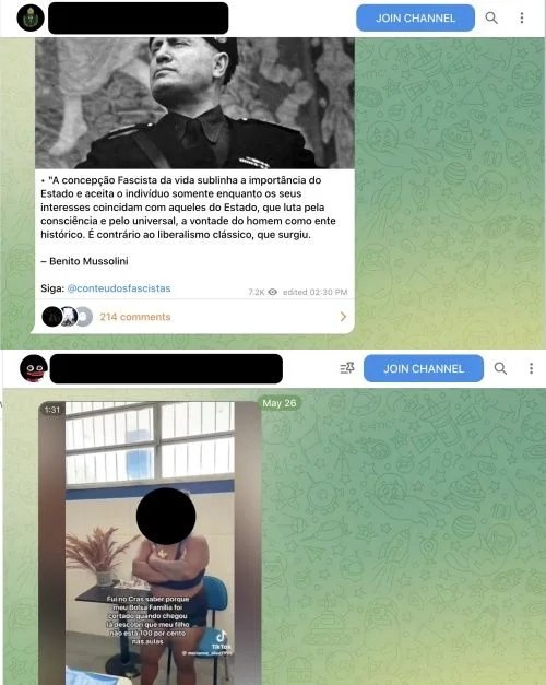 Brasileiros em grupos neonazistas no Telegram somam 35 mil Brasileiros em grupos neonazistas no Telegram somam 35 mil