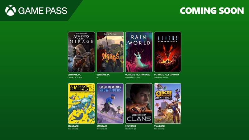 Xbox Game Pass de agosto recebe Assassin’s Creed Mirage e mais sete jogos Xbox Game Pass de agosto recebe Assassin’s Creed Mirage e mais sete jogos - Imagem do artigo original