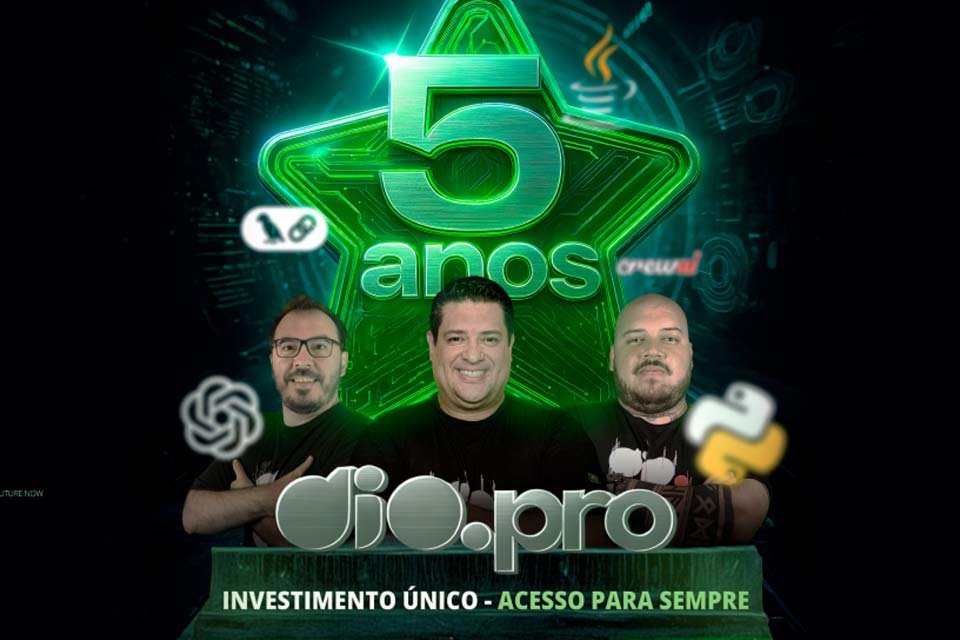 DIO oferece assinatura vitalícia com 60% de desconto no plano PRO DIO oferece assinatura vitalícia com 60% de desconto no plano PRO - Imagem do artigo original