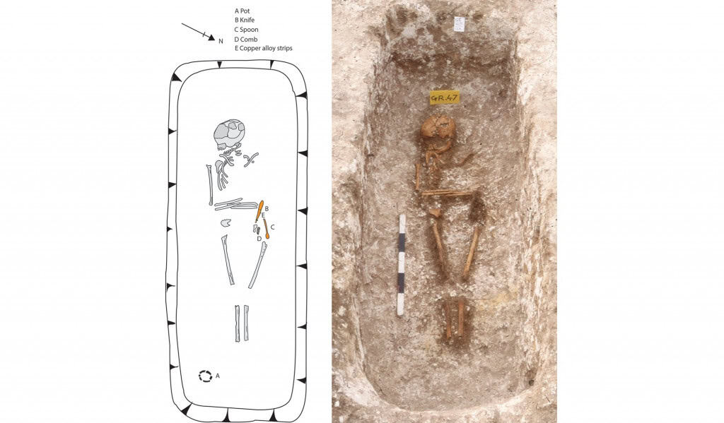 Análise de DNA revela ascendência africana em sepulturas anglo-saxónicas de há 1.300 anos Análise de DNA revela ascendência africana em sepulturas anglo-saxónicas de há 1.300 anos - Imagem do artigo original