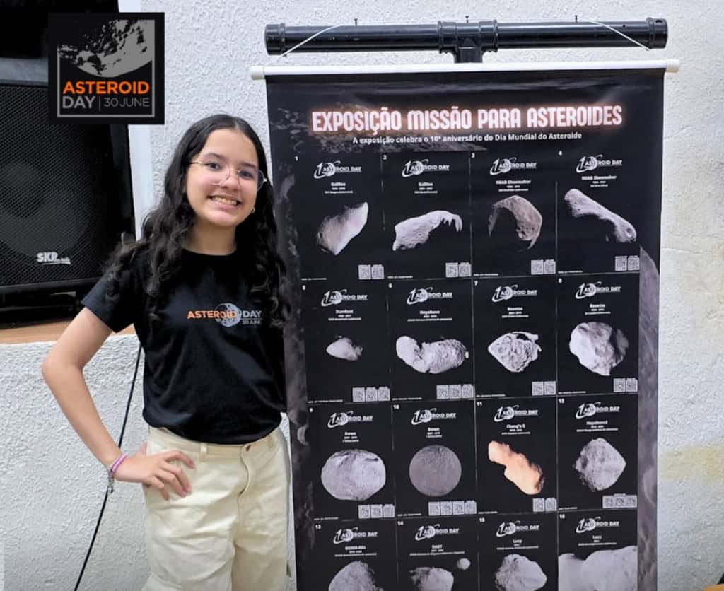 Asteroide 292352 ganha nome de jovem astrónoma brasileira de 12 anos Asteroide 292352 ganha nome de jovem astrónoma brasileira de 12 anos - Imagem do artigo original