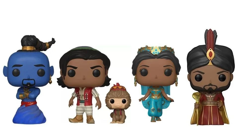 Funkos Pop live action: O Rei Leão, Aladdin e Mulan Funkos Pop live action: O Rei Leão, Aladdin e Mulan