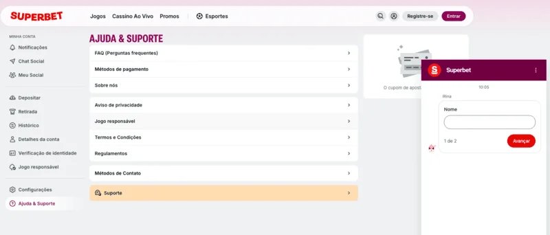 Suporte Superbet: canais de atendimento, chat e telefone Suporte Superbet: canais de atendimento, chat e telefone