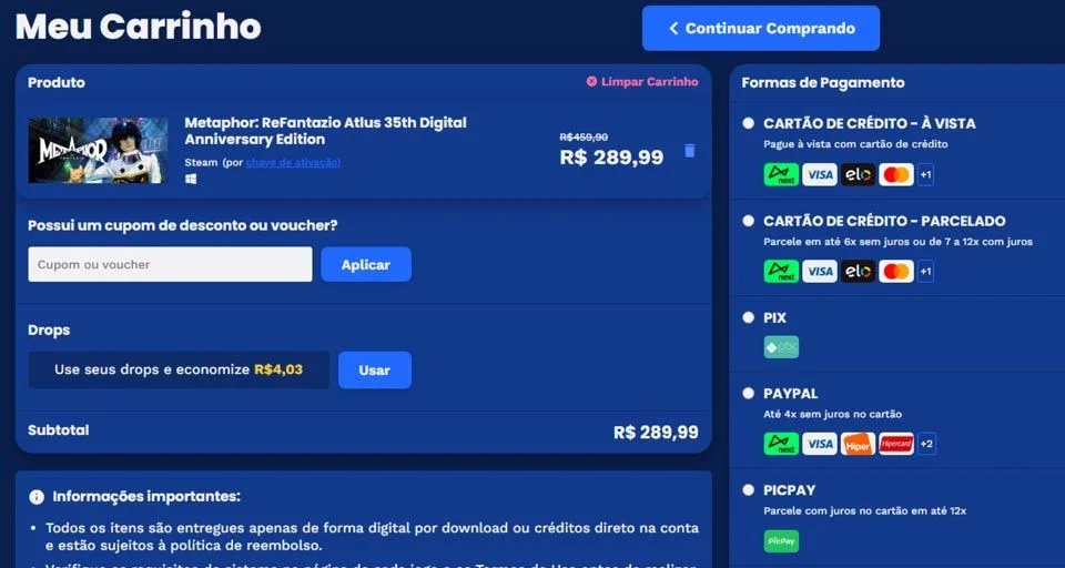 Jogos da Steam na Nuuvem têm até 90% de desconto