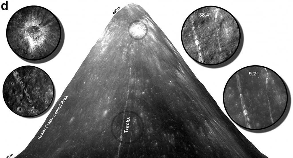 Queda de rochas na Lua é mapeada pela primeira vez Queda de rochas na Lua é mapeada pela primeira vez