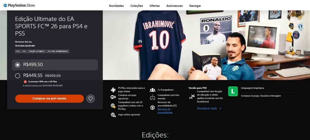 EA FC 26: acesso antecipado começa em 18 de setembro