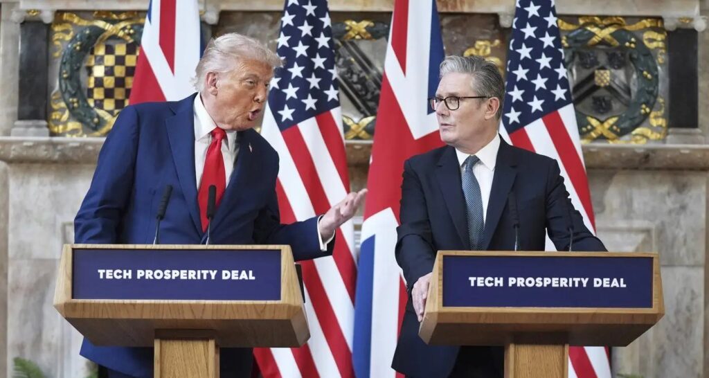 Acordo tecnológico EUA-Reino Unido marca visita de Trump Acordo tecnológico EUA-Reino Unido marca visita de Trump
