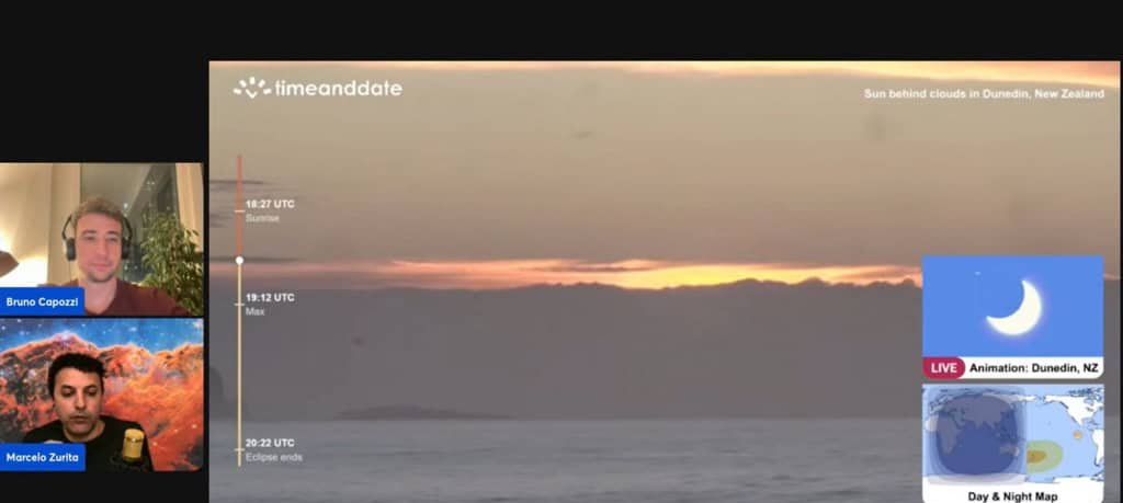 Eclipse solar parcial de 21/9/2025 emociona observadores Eclipse solar parcial de 21/9/2025 emociona observadores