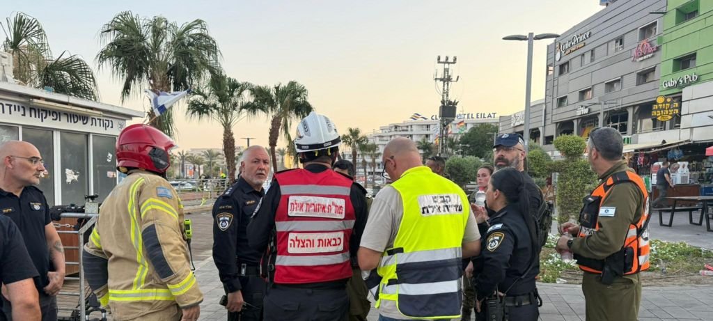 Ataque de drone em Eilat fere 20 pessoas no sul de Israel Ataque de drone em Eilat fere 20 pessoas no sul de Israel