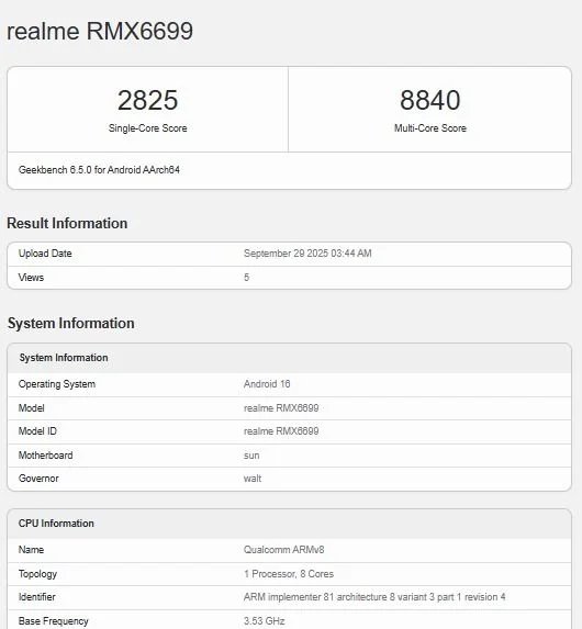 Realme GT 8 estreia com Snapdragon 8 Elite e 16GB RAM Realme GT 8 estreia com Snapdragon 8 Elite e 16GB RAM