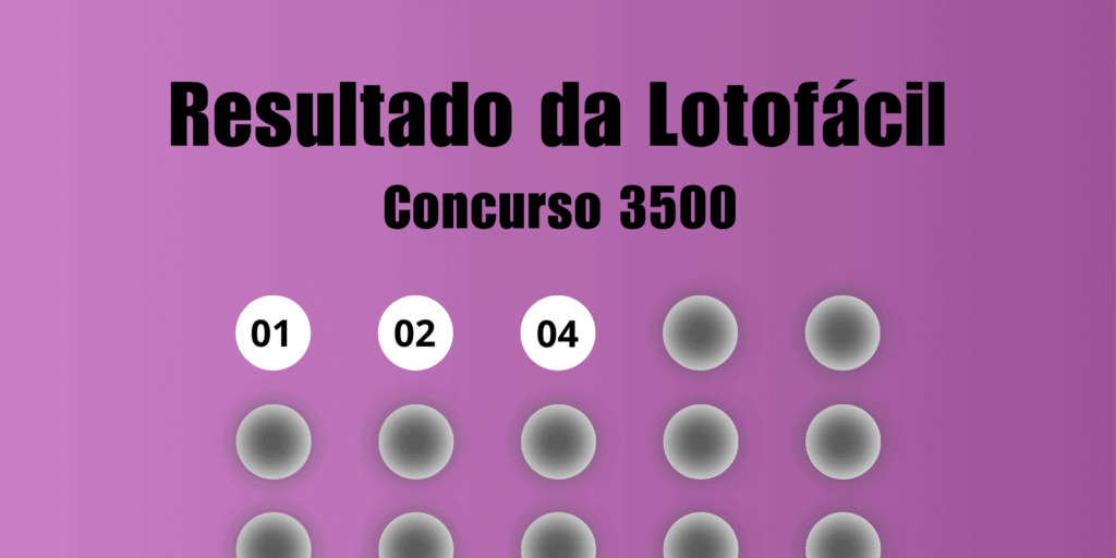 Resultado da Lotofácil 3500: veja os números e ganhadores Resultado da Lotofácil 3500: veja os números e ganhadores