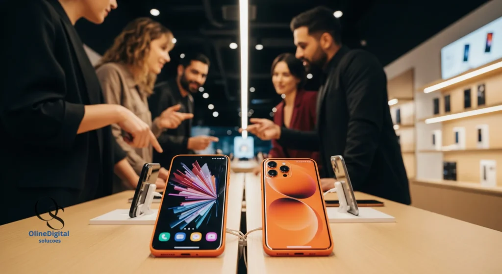 Samsung segue os passos da Apple? Cor laranja do Galaxy S26 Ultra divide opiniões Samsung segue os passos da Apple? Cor laranja do Galaxy S26 Ultra divide opiniões