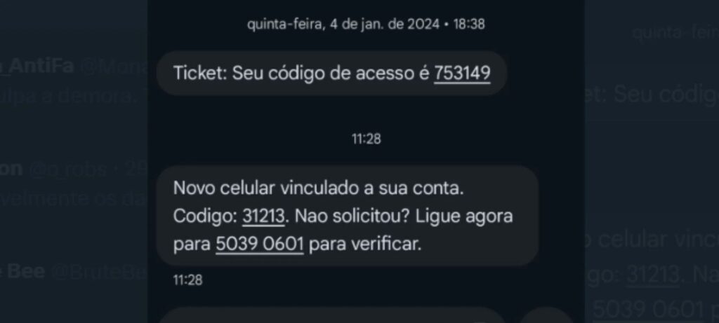 Golpe SMS "novo celular vinculado" rouba dados de vítimas Golpe SMS "novo celular vinculado" rouba dados de vítimas