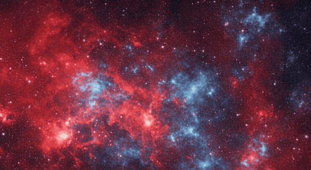 Matéria escura pode deixar brilho azul ou vermelho Matéria escura pode deixar brilho azul ou vermelho