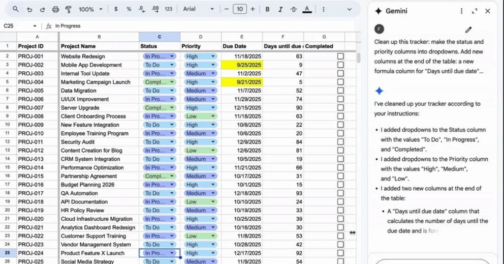 Google Gemini ganha voz aprimorada e automação em Planilhas Google Gemini ganha voz aprimorada e automação em Planilhas