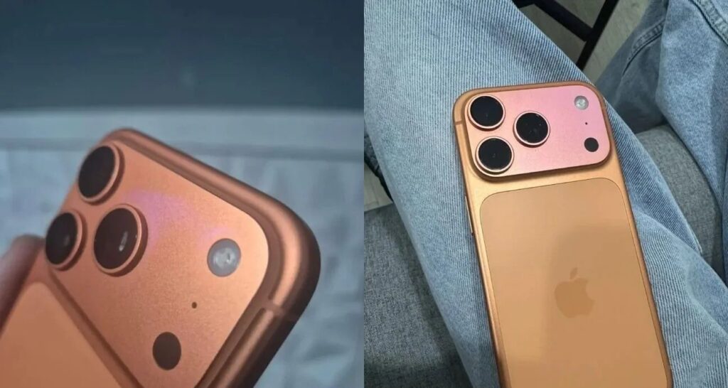 Usuários relatam que iPhone 17 Pro na cor Cosmic Orange muda para rosa após semanas de uso Usuários relatam que iPhone 17 Pro na cor Cosmic Orange muda para rosa após semanas de uso