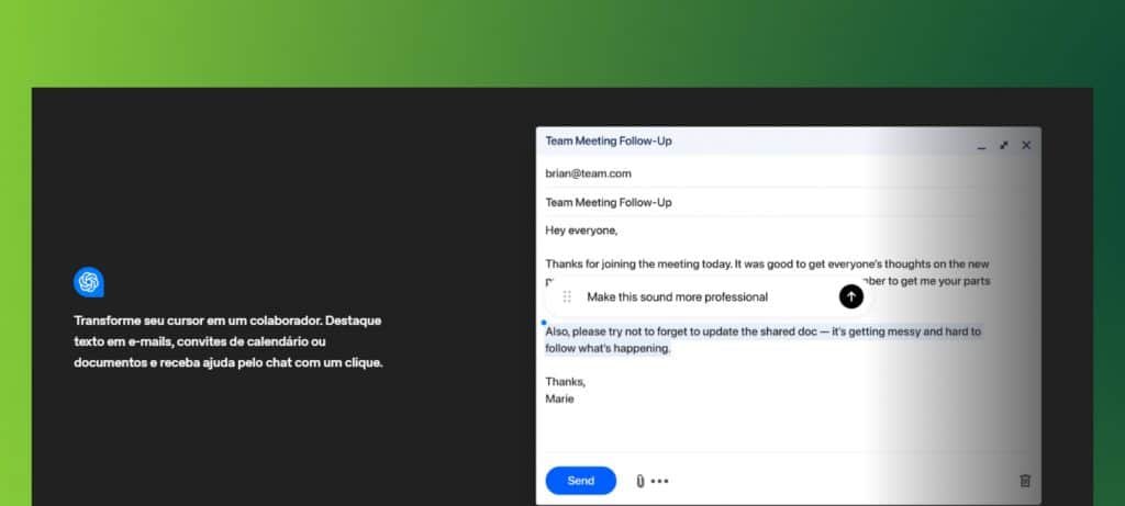ChatGPT Atlas integra IA ao navegador e oferece oito recursos que simplificam tarefas on-line ChatGPT Atlas integra IA ao navegador e oferece oito recursos que simplificam tarefas on-line