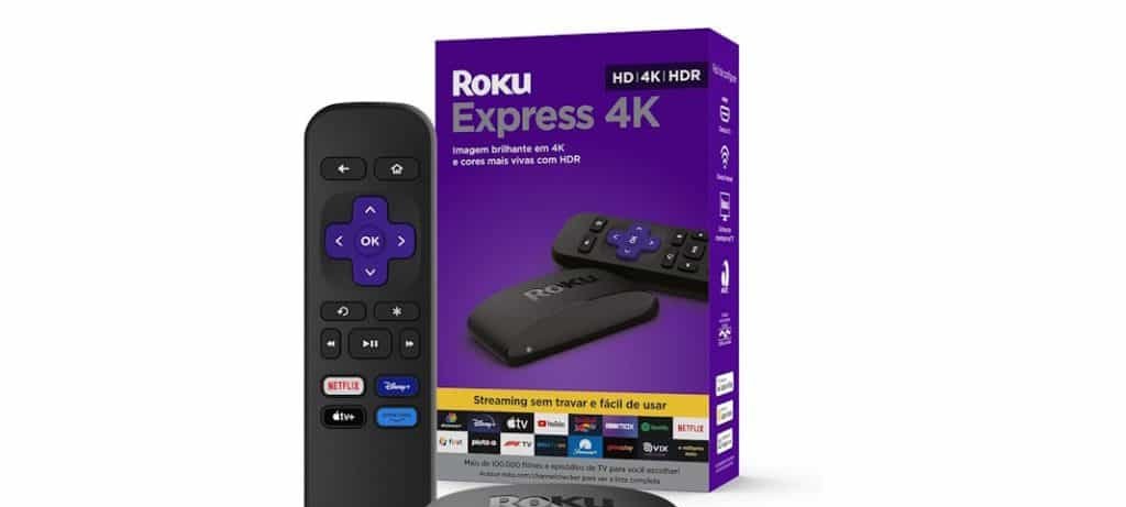 Roku Express 4K chega a R$ 199 e leva streaming em 4K HDR a TVs com HDMI Roku Express 4K chega a R$ 199 e leva streaming em 4K HDR a TVs com HDMI