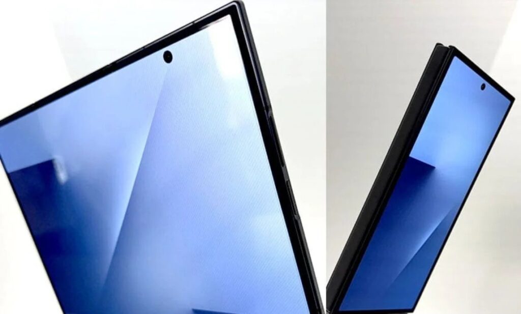 Samsung revela protótipo de smartphone dobrável com três painéis em evento da APEC Samsung revela protótipo de smartphone dobrável com três painéis em evento da APEC