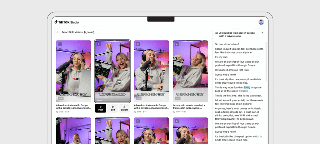 TikTok apresenta Smart Split, IA que transforma vídeos longos em clipes curtos prontos para o feed TikTok apresenta Smart Split, IA que transforma vídeos longos em clipes curtos prontos para o feed
