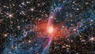 James Webb revela detalhes inéditos da Nebulosa da Aranha Vermelha, vestígio do fim de estrelas como o Sol