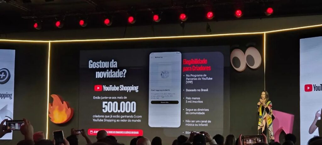 Programa de afiliados do YouTube Shopping estreia no Brasil e inclui Mercado Livre e Shopee