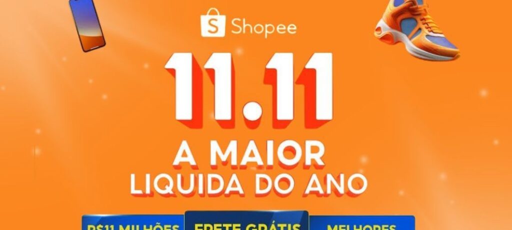 11.11 da Shopee: cupons, frete grátis e as melhores categorias em promoção