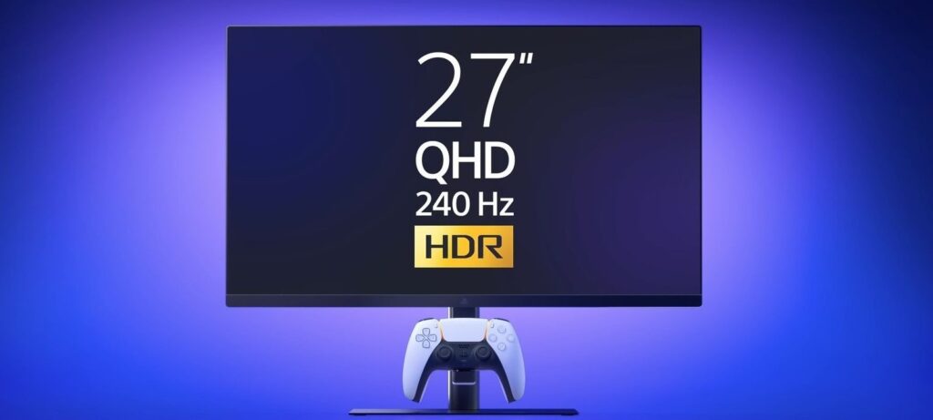 Sony apresenta monitor de 27 polegadas para PlayStation 5 com 240 Hz e gancho carregador para DualSense