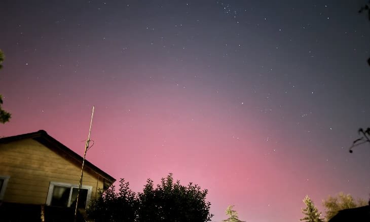 Tempestade geomagnética G4 ilumina América do Norte após CME canibal gerada por explosões solares de classe X